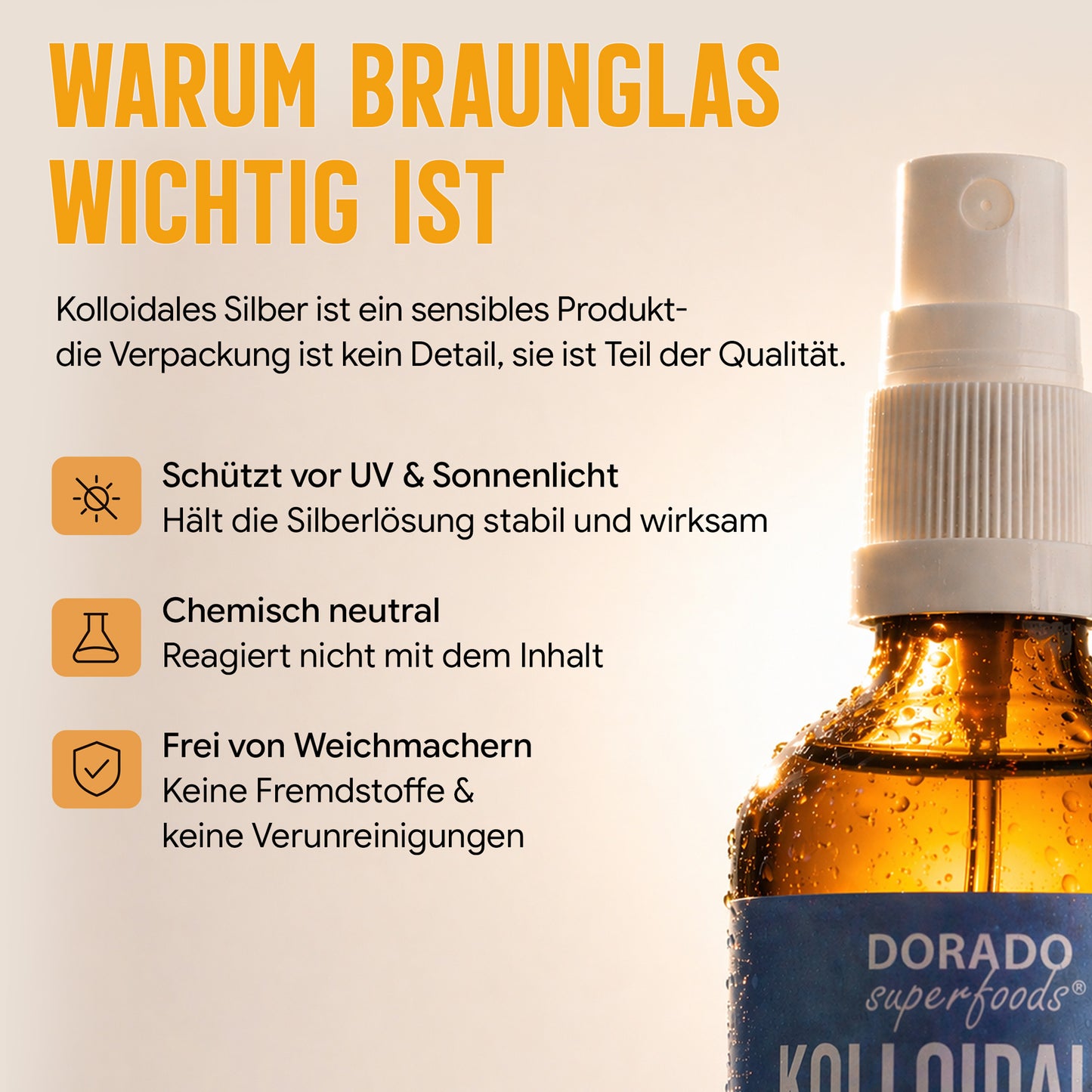 kolloidales Silber Silberwasser 200 PPM Spray - 100 ml