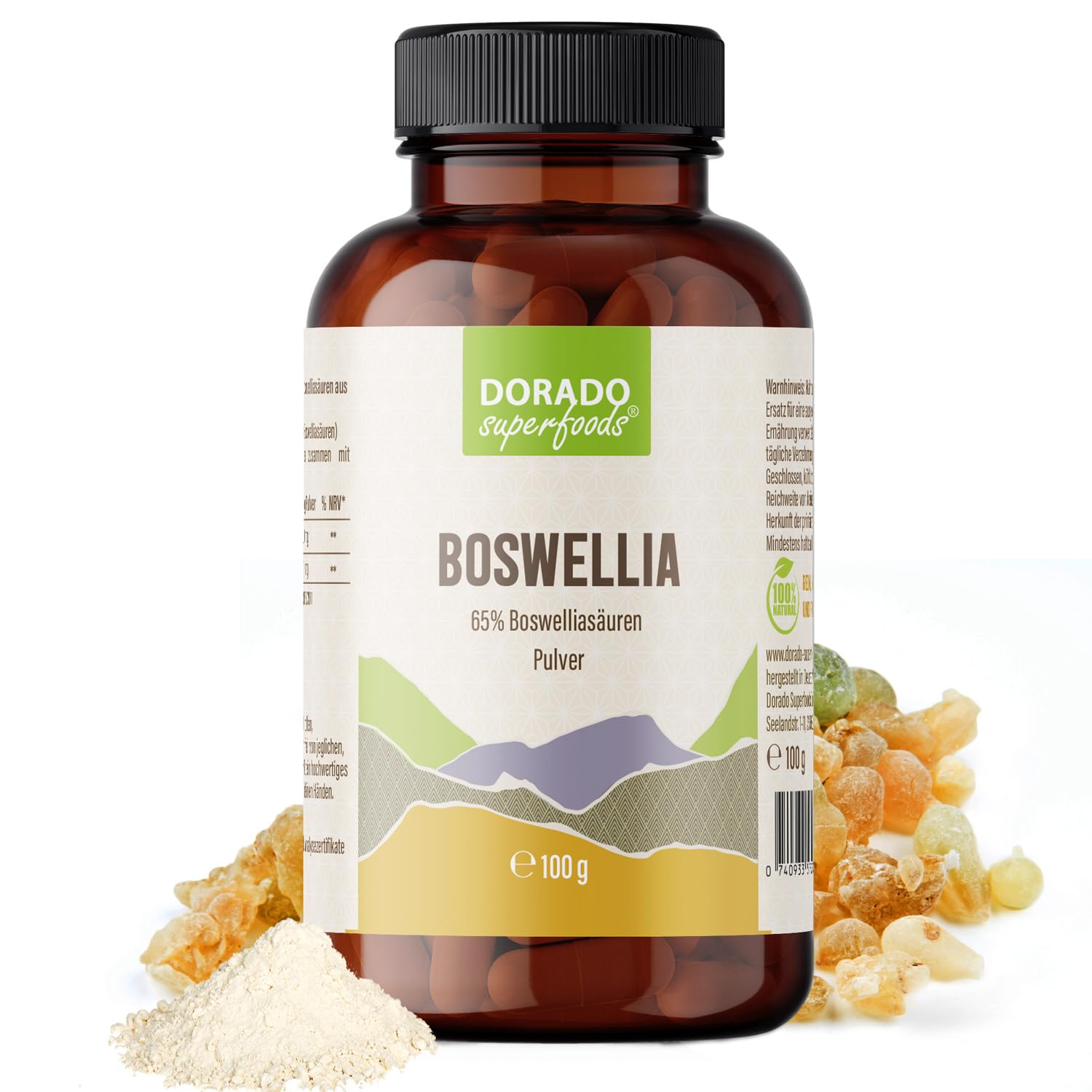 Weihrauch Pulver aus Extrakt 65% - 100 g, Boswellia serrata