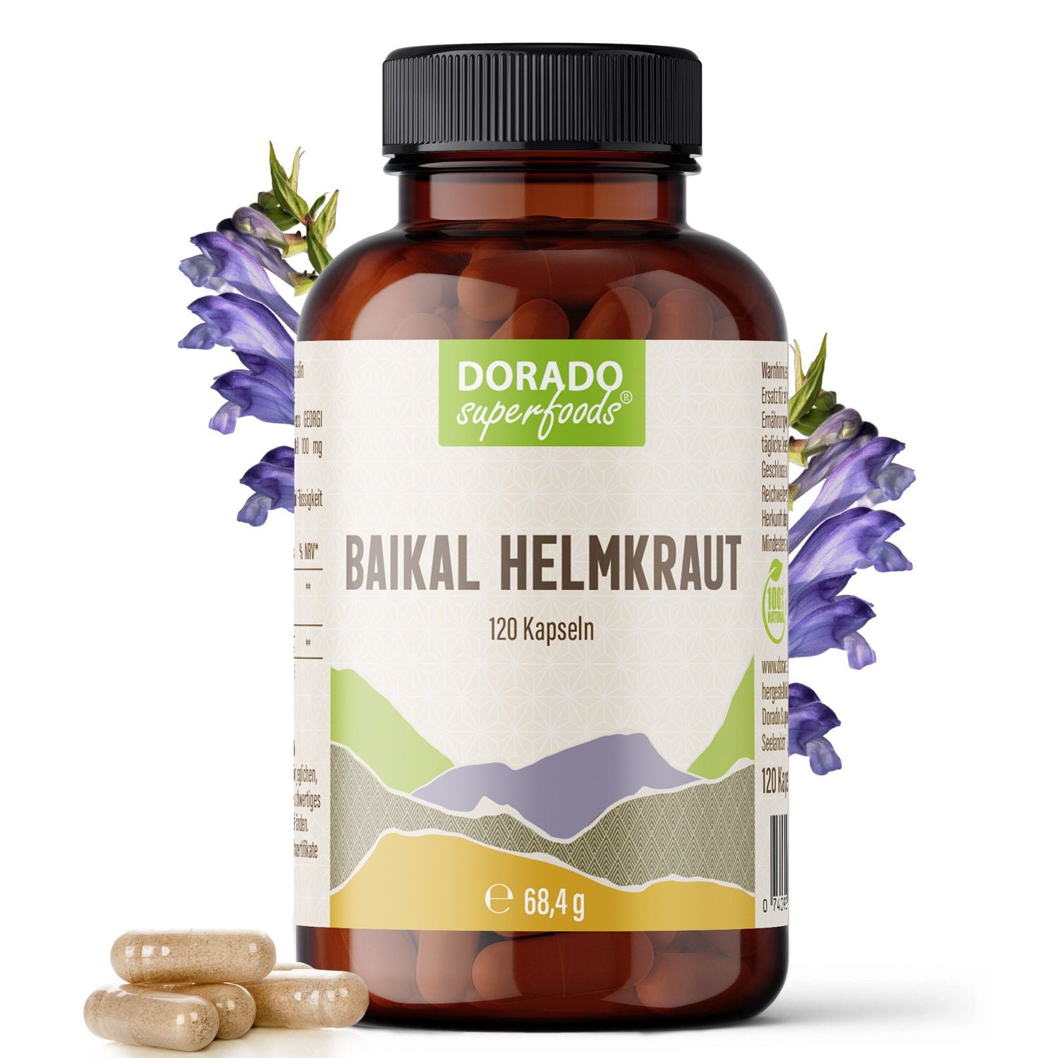 Baikal Helmkraut Kapseln – vegane Nahrungsergänzung von Dorado Superfoods