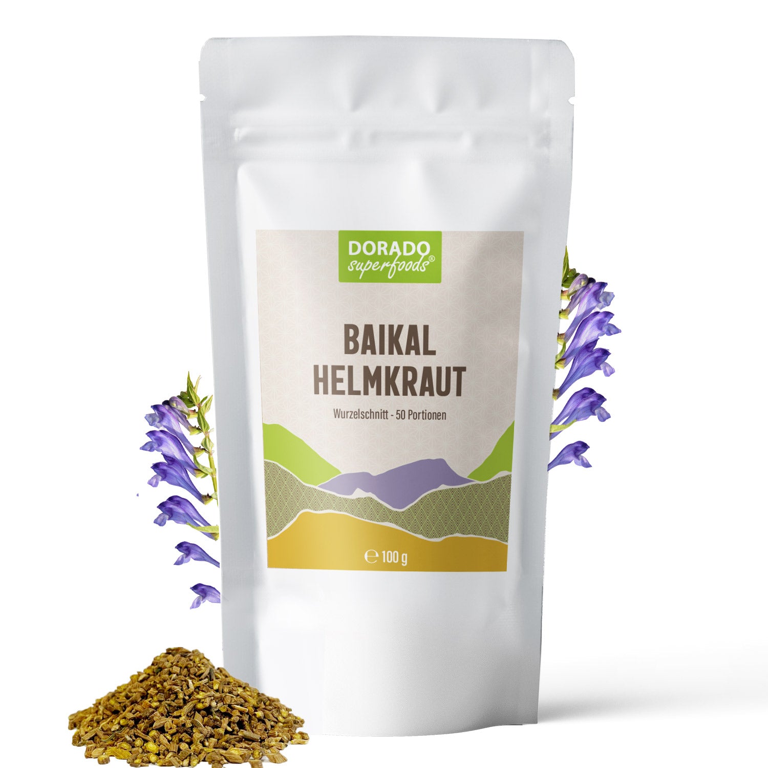 Baikal Helmkraut Wurzelschnitt Tee - 100 g