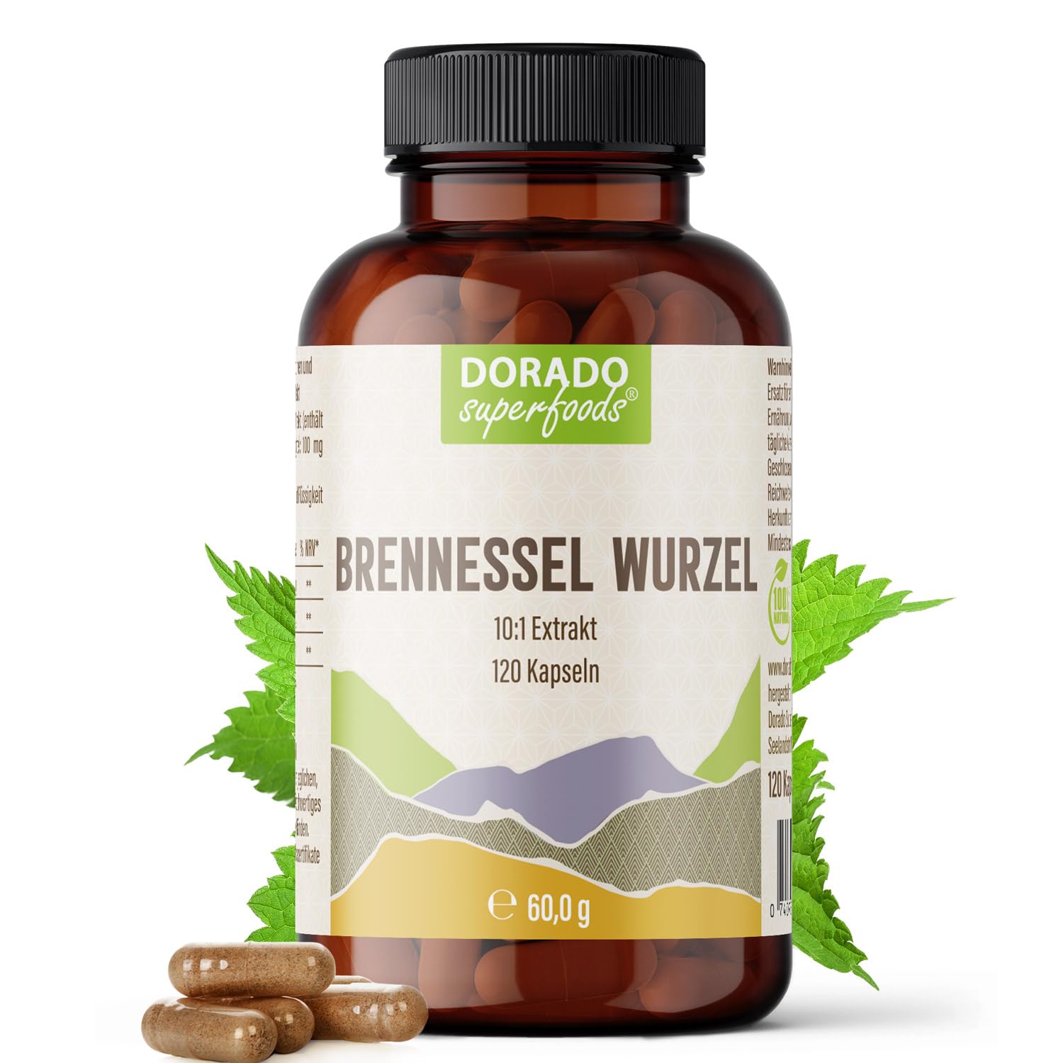Brennnesselwurzel Extrakt Kapseln Dorado Superfoods