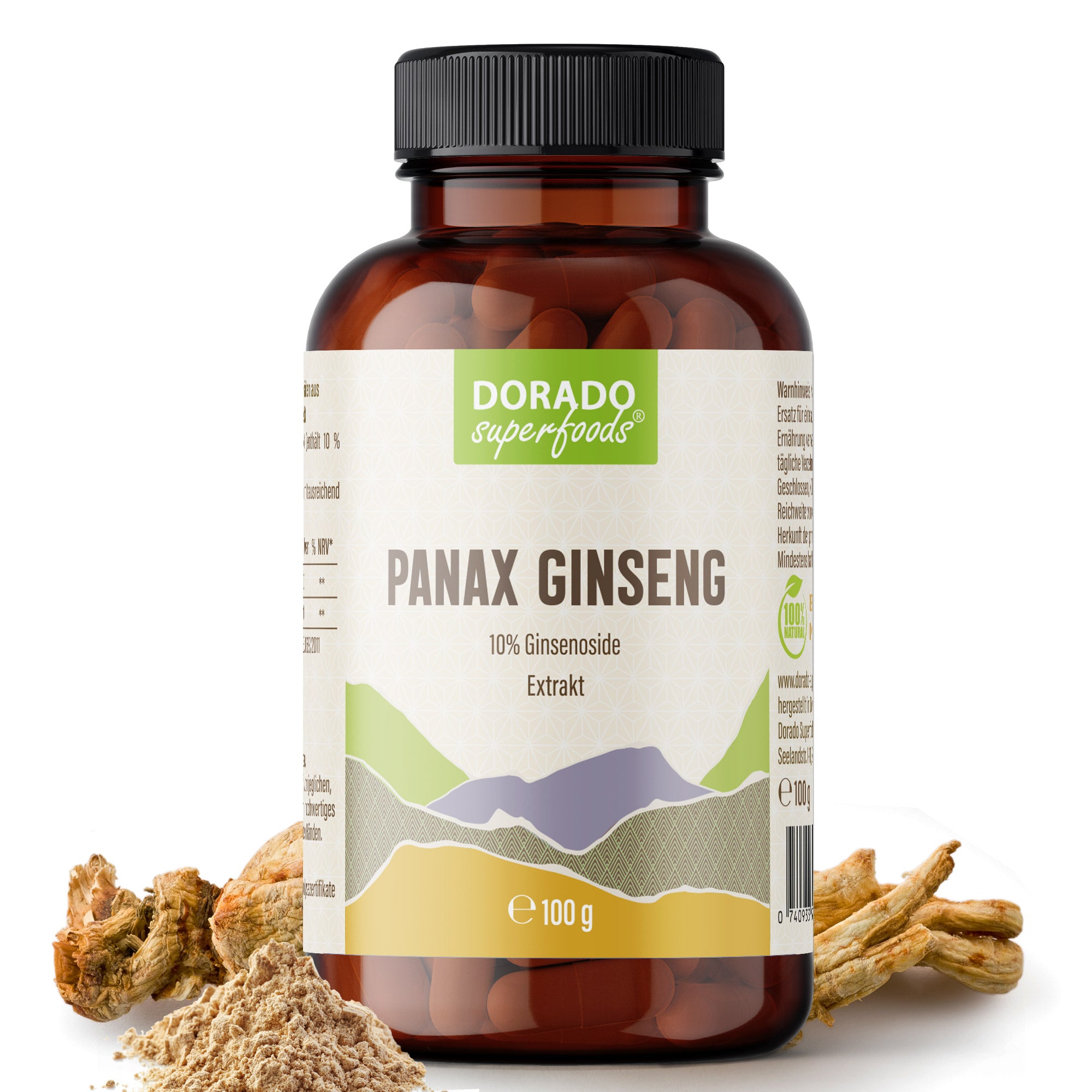 Koreanischer Panax Ginseng Extrakt – 100 g Wurzelpulver hochkonzentriert