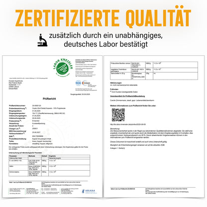 Ceylon Zimt Kapseln – 470 mg Rindenextrakt | 10 % Polyphenole – 120 Stück 4-Monatsvorrat