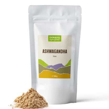 Ashwagandha Ginseng Wurzelpulver | 100 g | rein & natürlich | ohne Zusatzstoffe