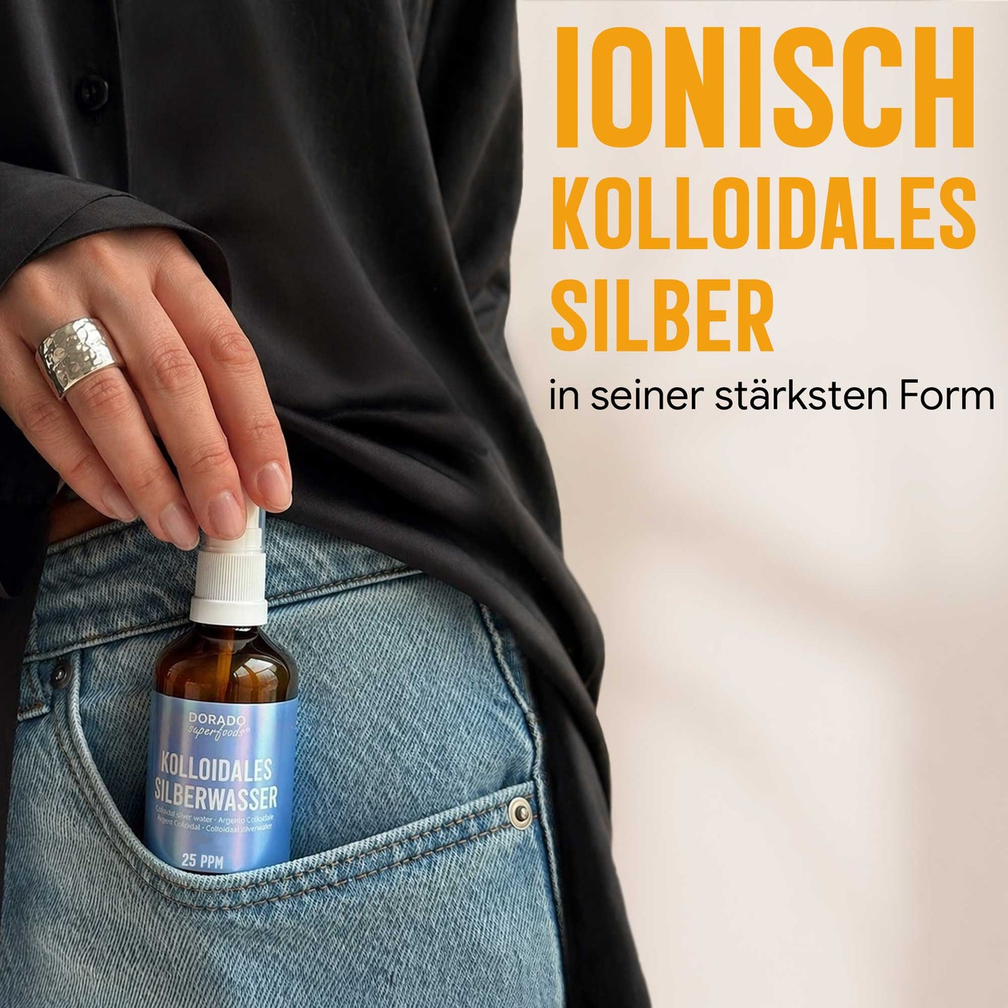 kolloidales Silber Silberwasser 200 PPM - 100 ml mit Pipette