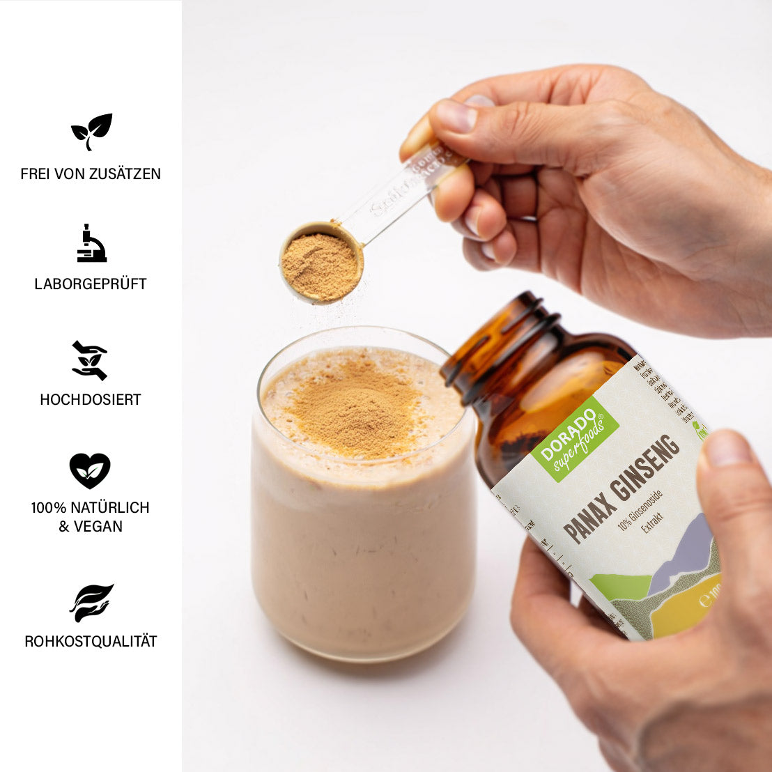 Koreanischer Panax Ginseng Extrakt – 100 g Wurzelpulver hochkonzentriert