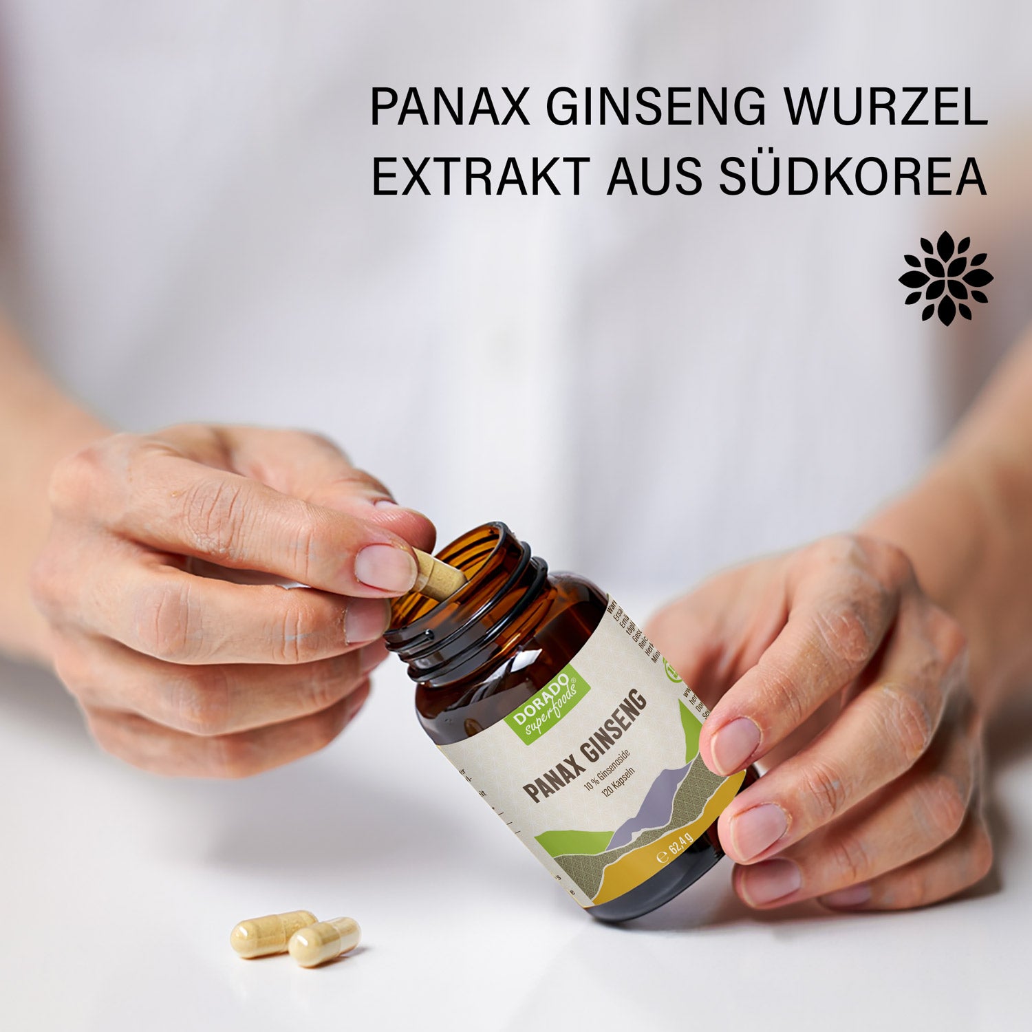 Koreanischer Panax Ginseng Kapseln - 120 x Stück aus Extrakt